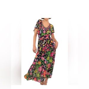 Gretchen Scott Arles birds and bees maxi dress.